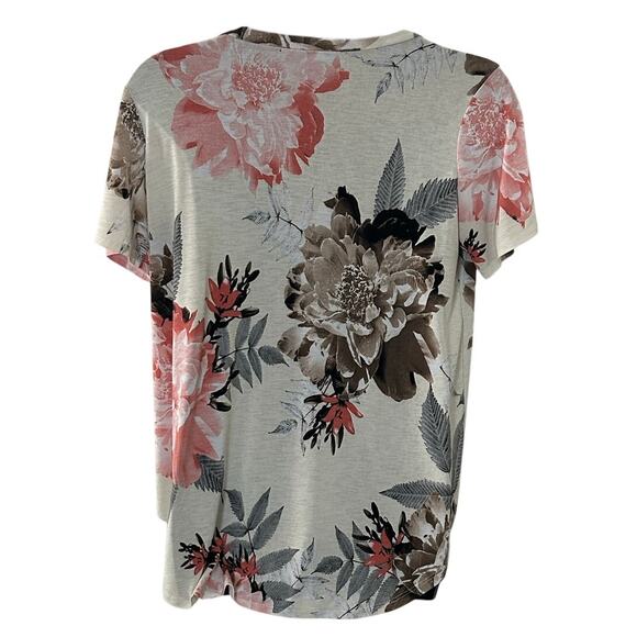 Multi-Color v neck Floral Print Blouse Size 2X Lightweight - Picture 2 of 6
